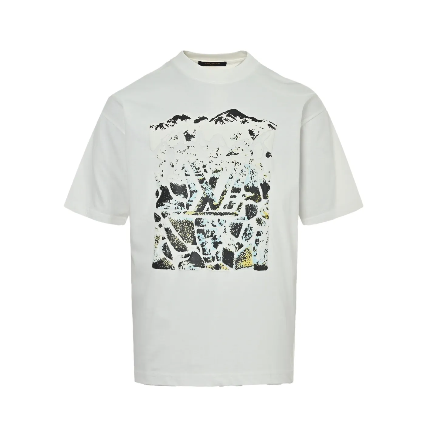 Louis Vuitton/Louis Vuitton 26ss snow mountain foam printed short sleeves